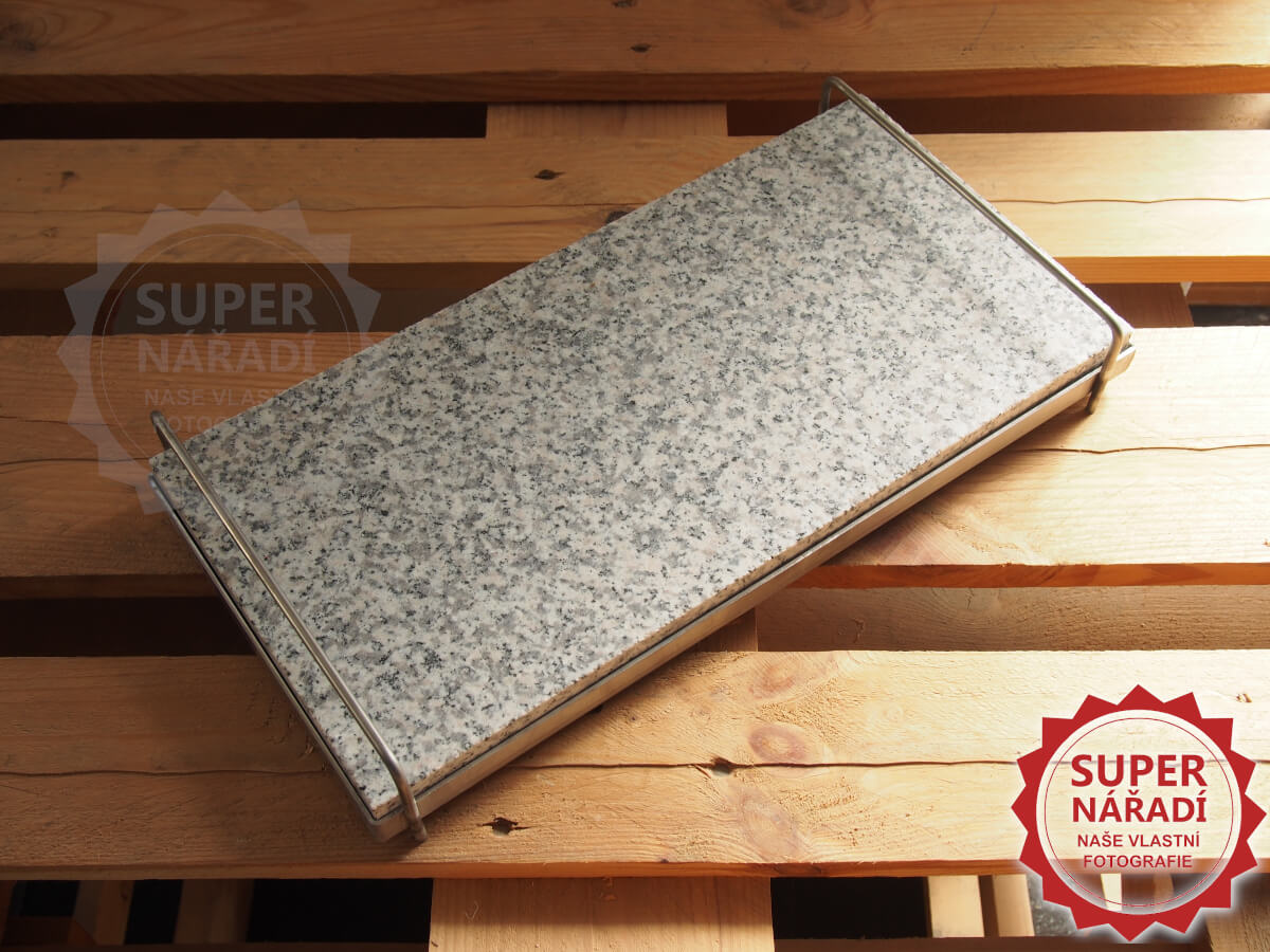 G21 Grilovací kámen 43x20 cm žulový s nerezovým rámem 6390323