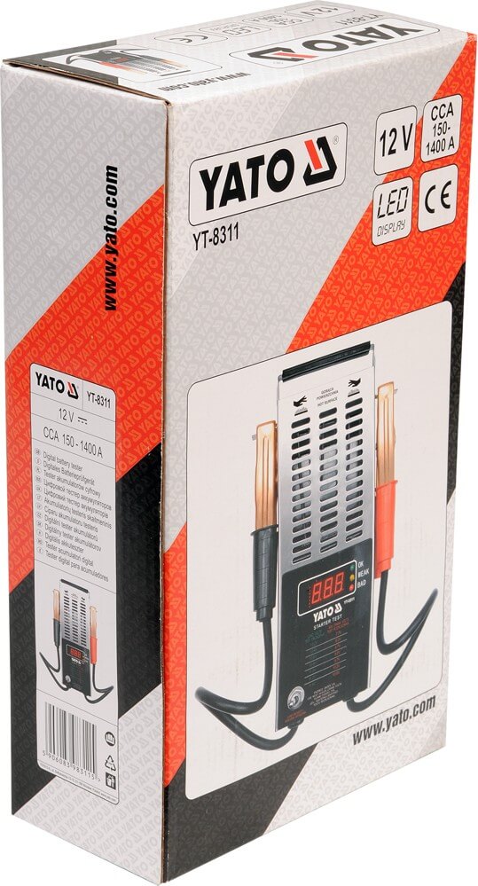 Digitální tester autobaterie 100 A, 12 V Yato YT-8311