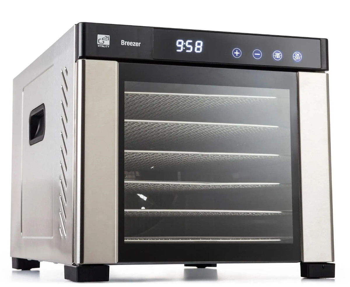 G21 Breezer sušička potravin 6 táců, 650 W, nerez  6008112