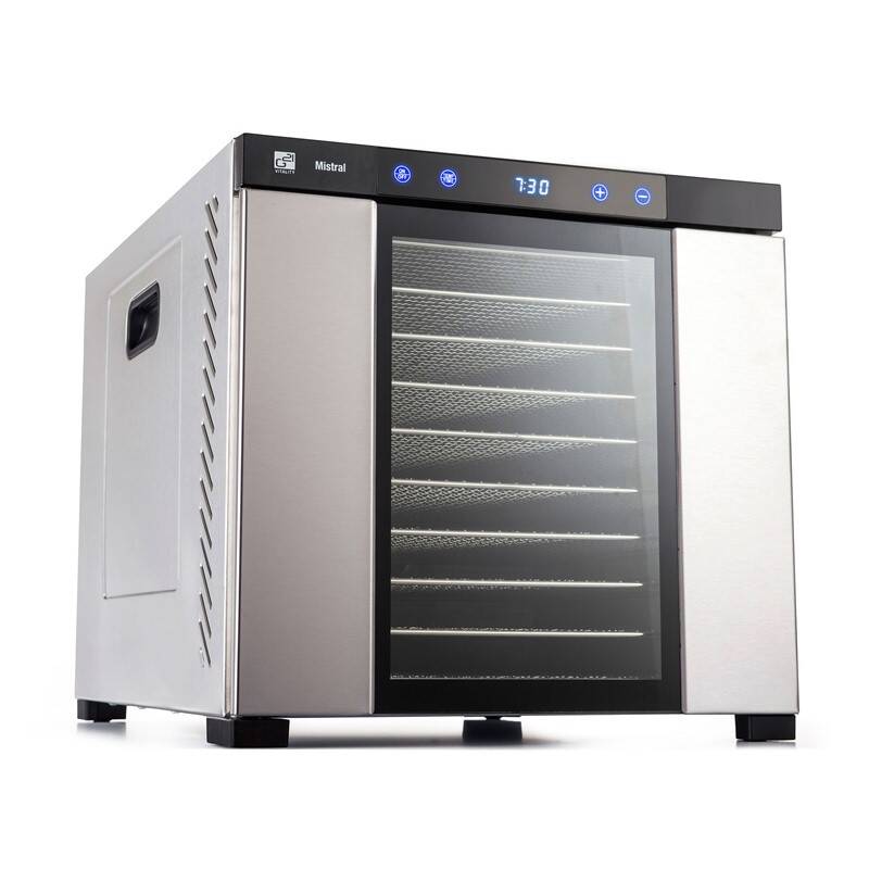 G21 Mistral sušička potravin, ovoce 10 táců, 1100W nerez 6008113