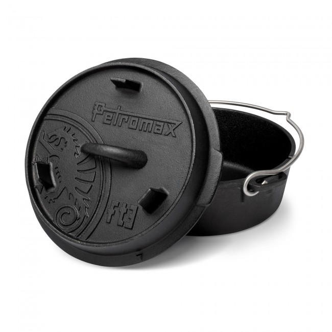 Litinový kotlík 1,6 l s poklicí Dutch Oven ft3 Petromax 701461 Holandská trouba
