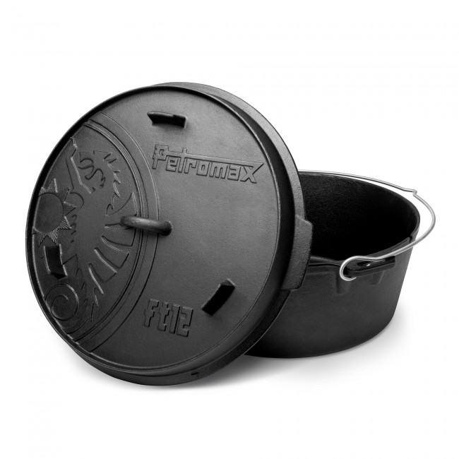Litinový kotlík 10,8 l, 37cm s poklicí Dutch Oven ft12 Petromax 701492 Holandská trouba
