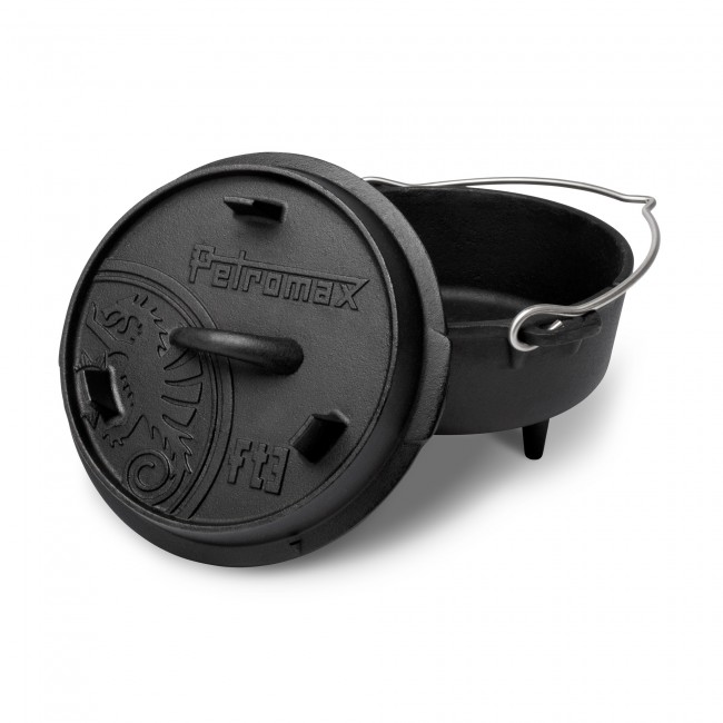 Litinový kotlík 1,6 l s poklicí Dutch Oven ft3 s nožkami Petromax 707050 Holandská trouba