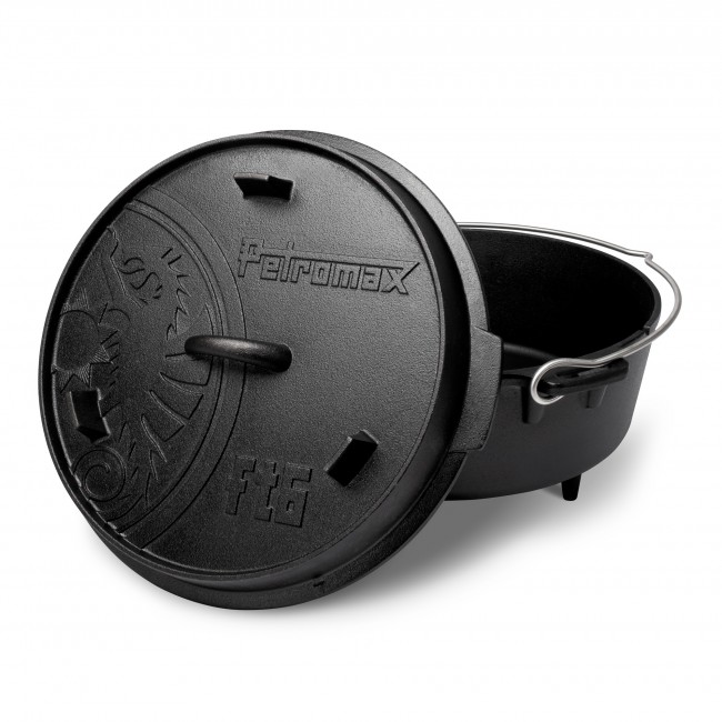 Litinový kotlík 5,5 l s poklicí Dutch Oven ft6 s nožkami Petromax 707067 Holandská trouba