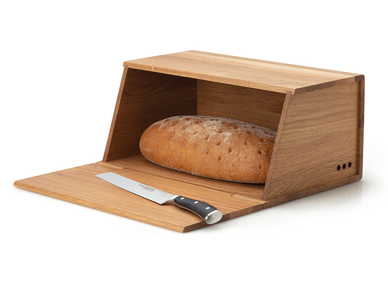 Dřevěný chlebník DUB 40x26 cm Continenta C4160
