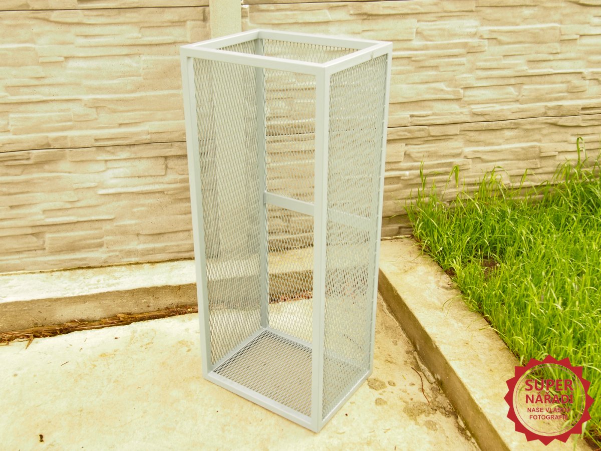GFIRE stojan na dřevo 46x35x110cm Mercury Tower zásobník - šedý