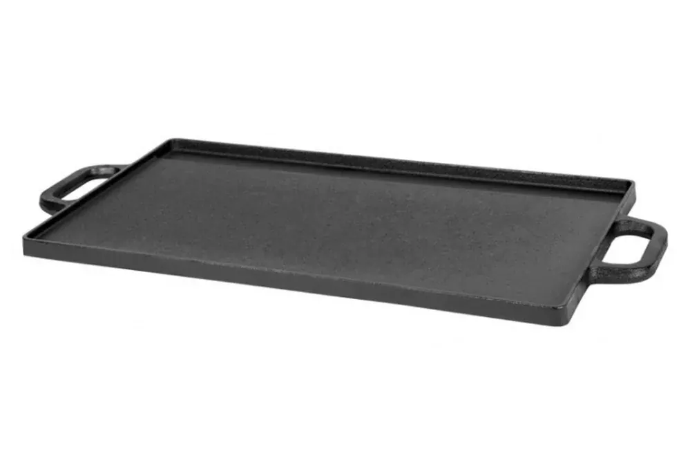 Grilovací litinová deska Magic Home 50,5 x 23,5 cm, 801670 s madly, obdélníková