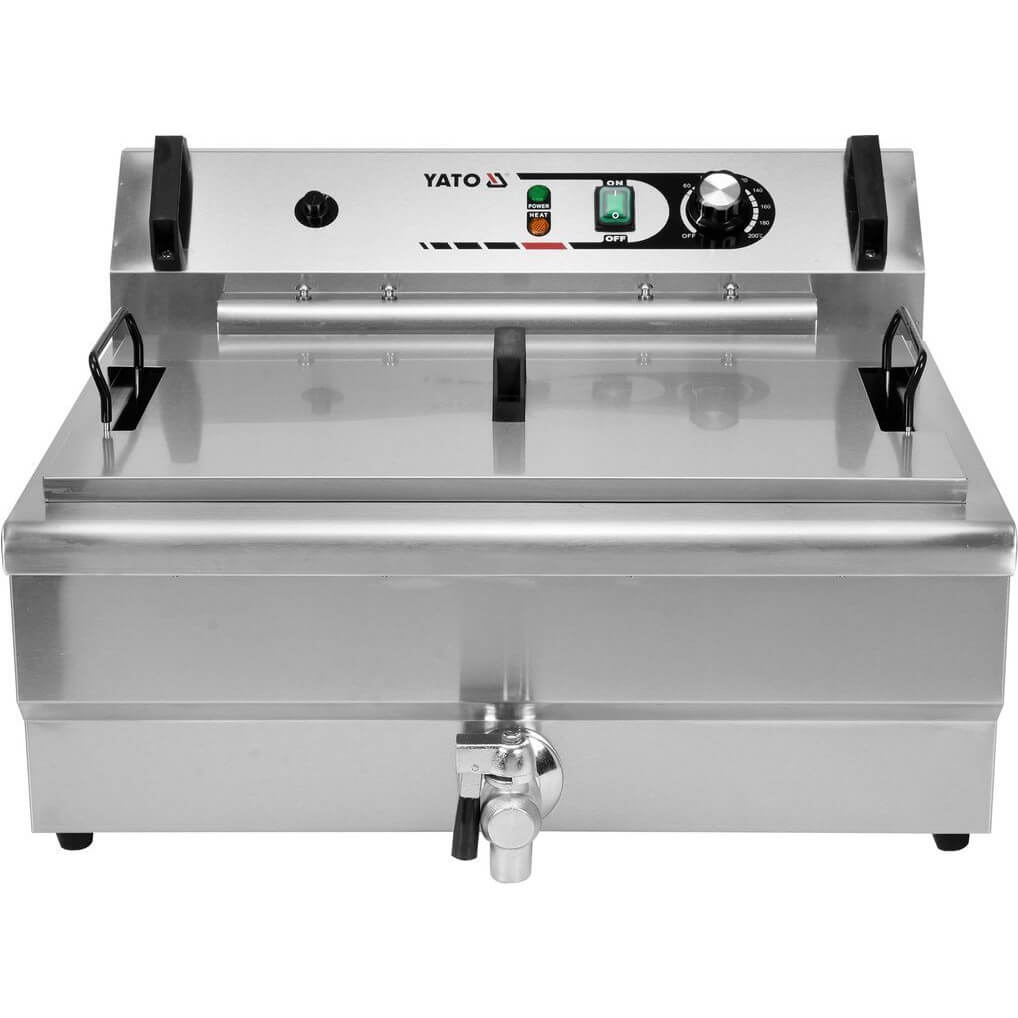 Yato Fritéza 23 l s ventilem, 6 kW 400V jednokomorová YG-04640, nerezová