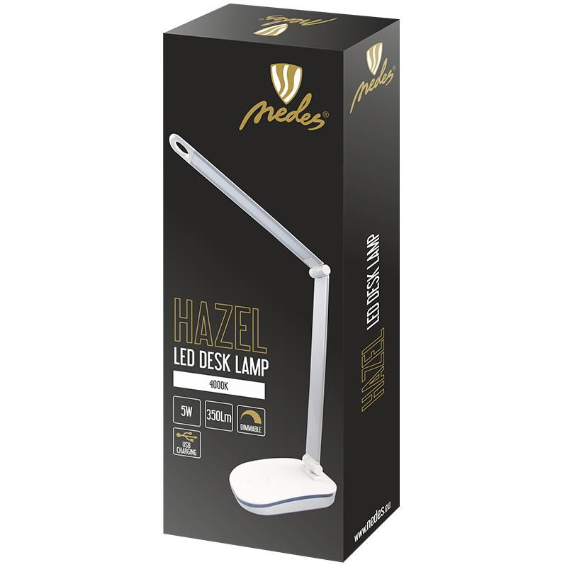 LED stolní lampička HAZEL DL1201/W Nedes 55555400