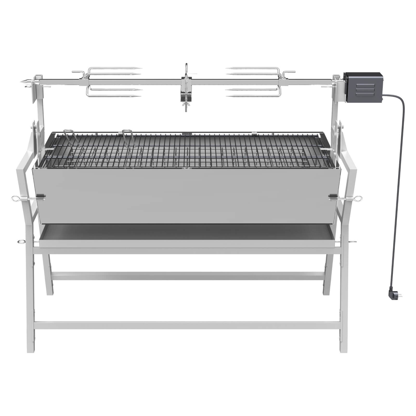Gril Piglet na sele, kýtu s 230V rožněm Cattara 13049 na dřevěné uhlí, do max. 30 kg