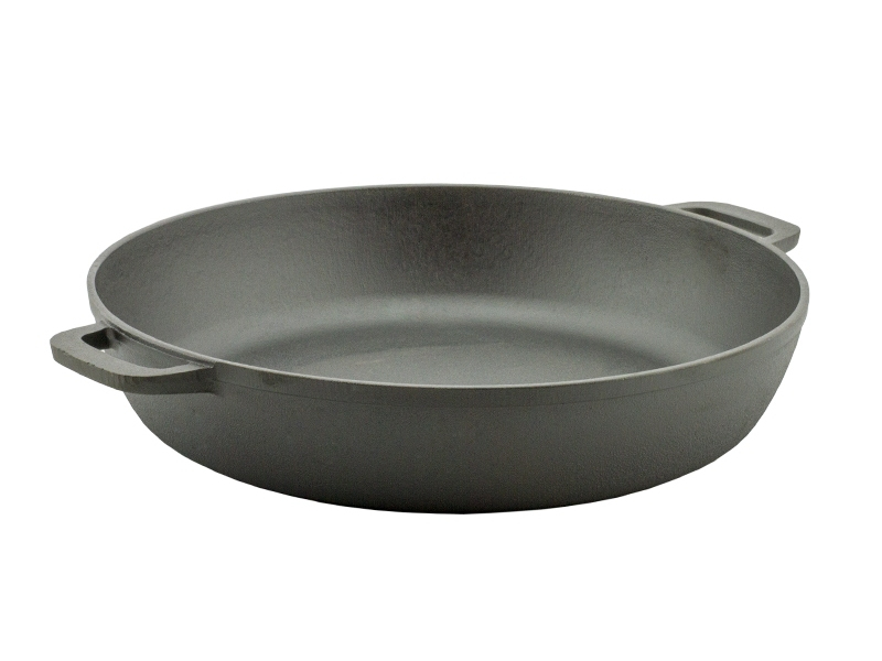 Litinová pánev 30 cm s madly Biol, hluboká BL1730