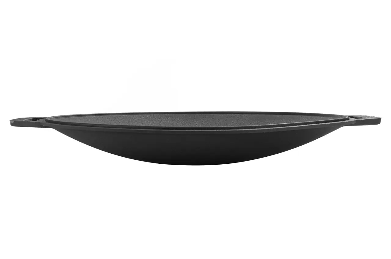 SAJ Litinová grilovací plotna 40 cm prohnutá, Wok / Pita Brizoll A400PS s madly