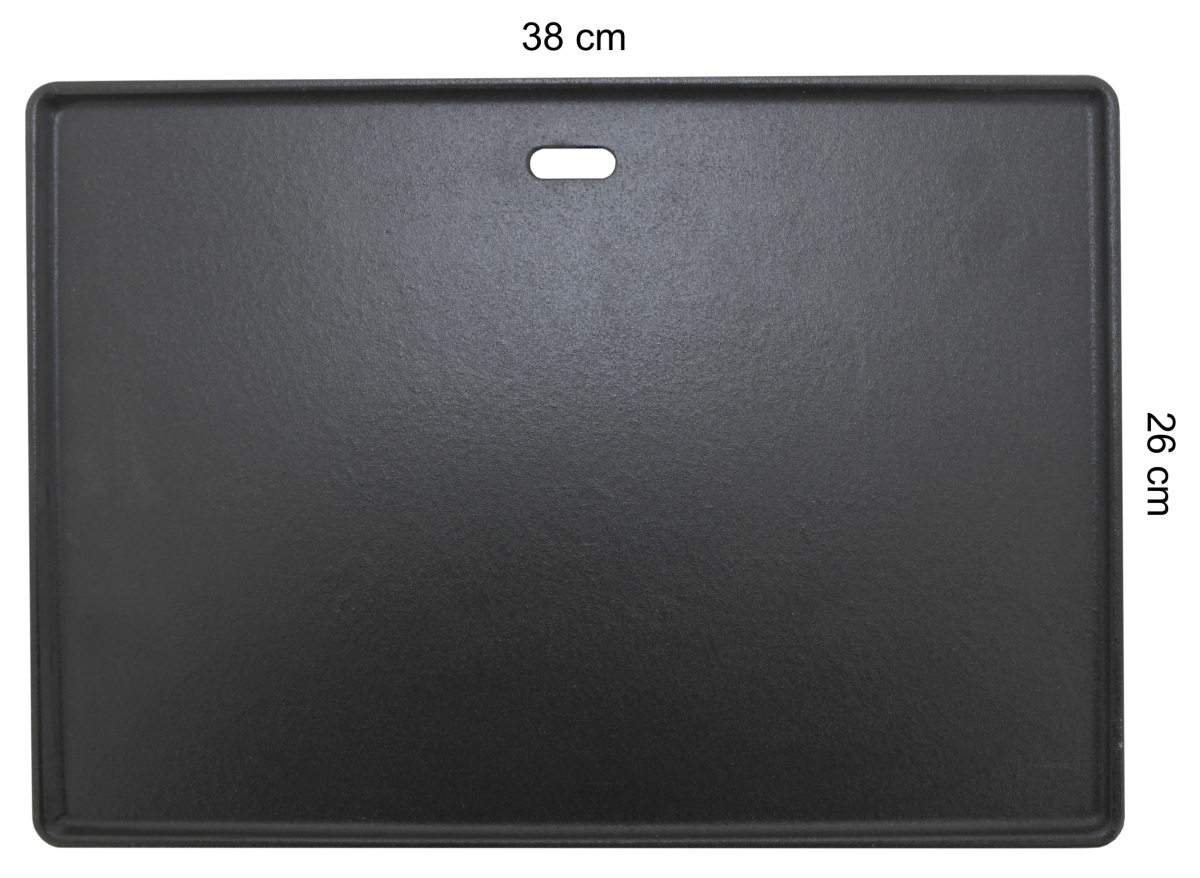 Cattara Grilovací plát 26x38cm litina, 13068 s odtokem, smaltovaný