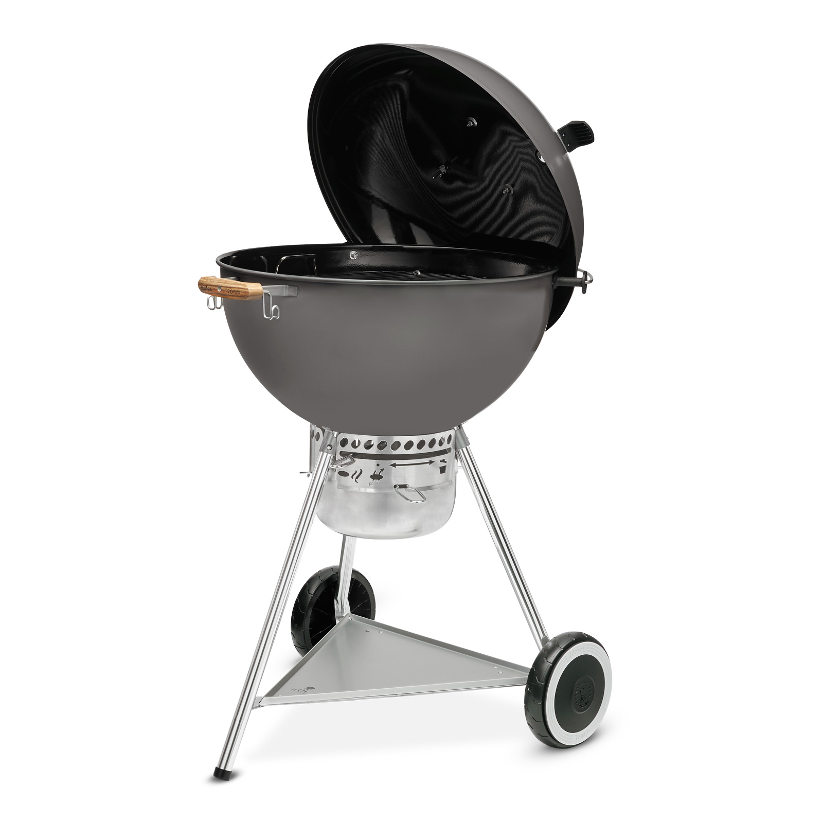 Weber kotlový gril 70th Anniversary Kettle, 57cm Metal Grey, 19521004 na dřevěné uhlí