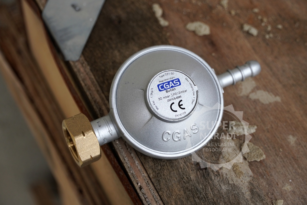 CGAS Regulátor plynu C31-30, 28-30mbar, UK8 mm, EN16129, 217728