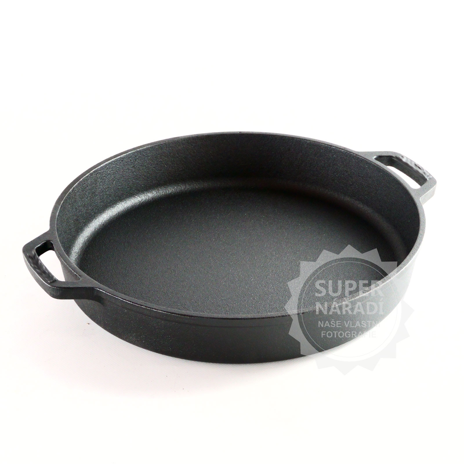 Litinová pánev 35 cm / 6 cm, Gastro PROFI, 2 uši PWI 4507