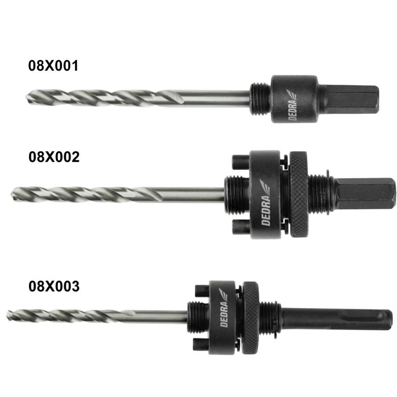 DEDRA Univerzální děrovací pila TCT 76 mm 5/8'' 08X076, L60mm děrovka, vidiová vrtací korunka