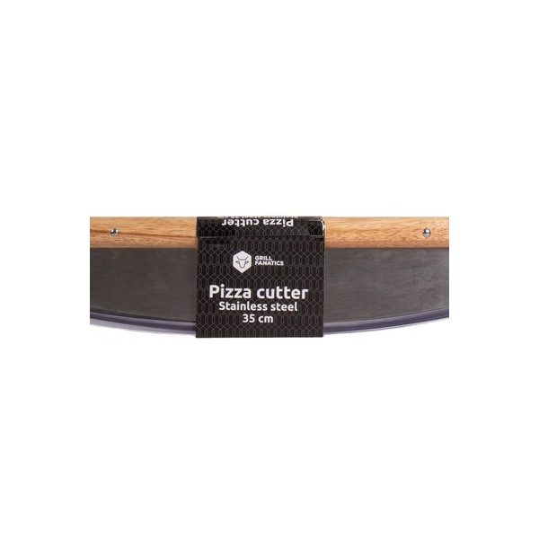 Pizza kráječ 35 cm, kolébkový Grill Fanatics 1412 nerez+dřevo