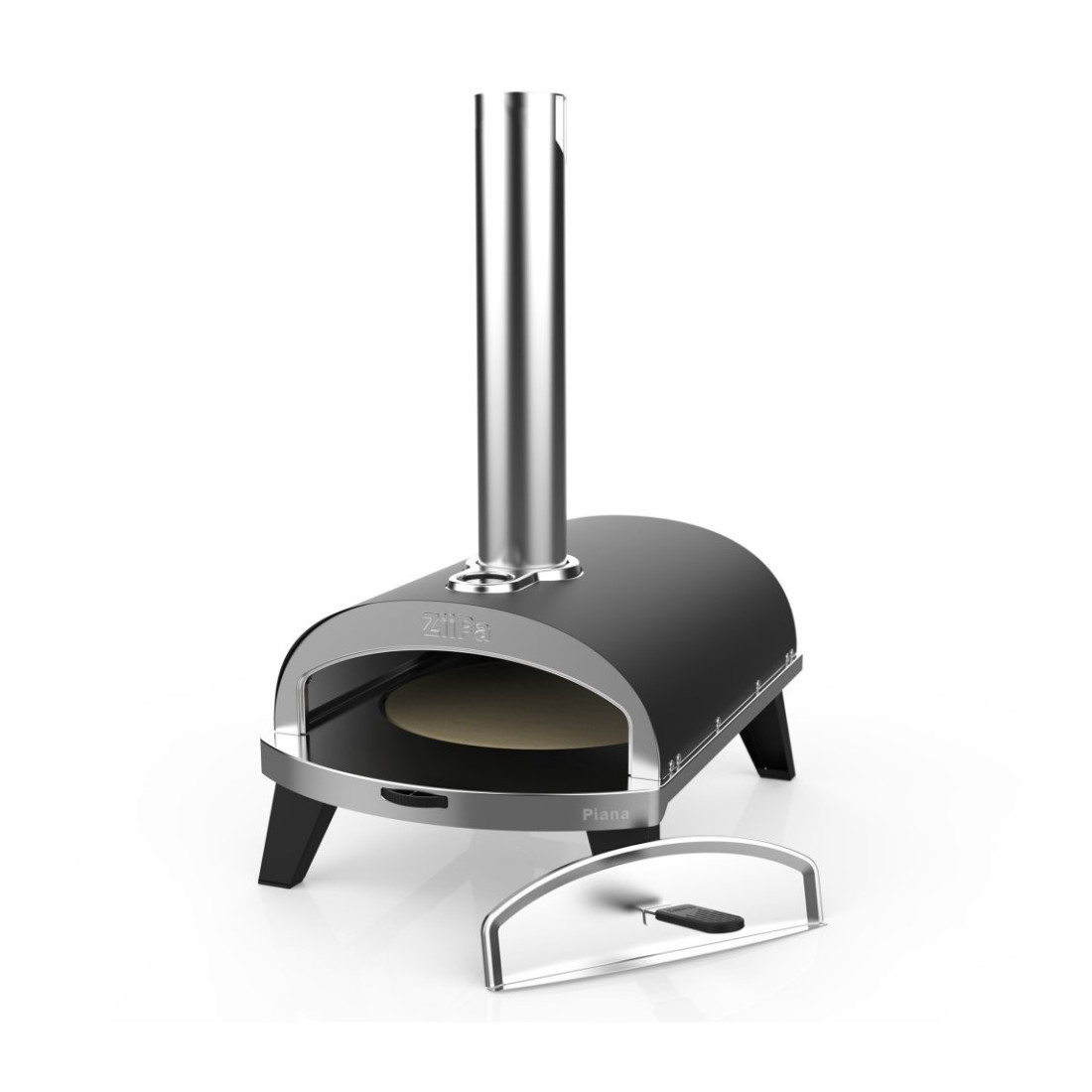 Pizza pec Piana 31 cm na dřevěné pelety, černá Ziipa 22-001