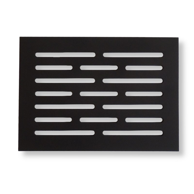 Ocelový rošt 10x14" 263x368mm do kamen, krbů tl. 8 mm LBS