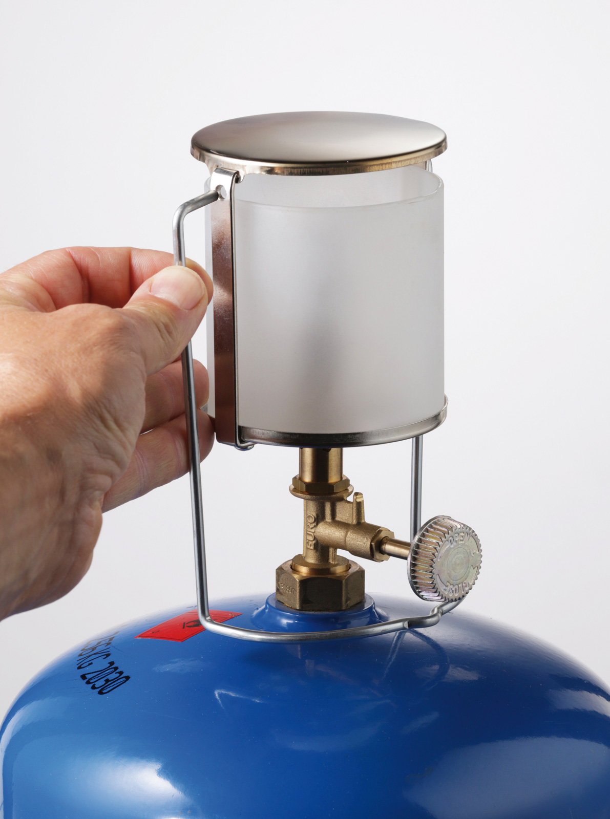 Meva plynová lampa Domina ULP22001 na 2 kg láhve, auerová punčoška + sklo