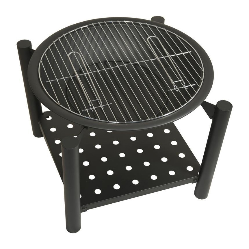 Cattara ohniště 48cm s grilovací mřížkou Sabatini 13015 s poklopem, kovové
