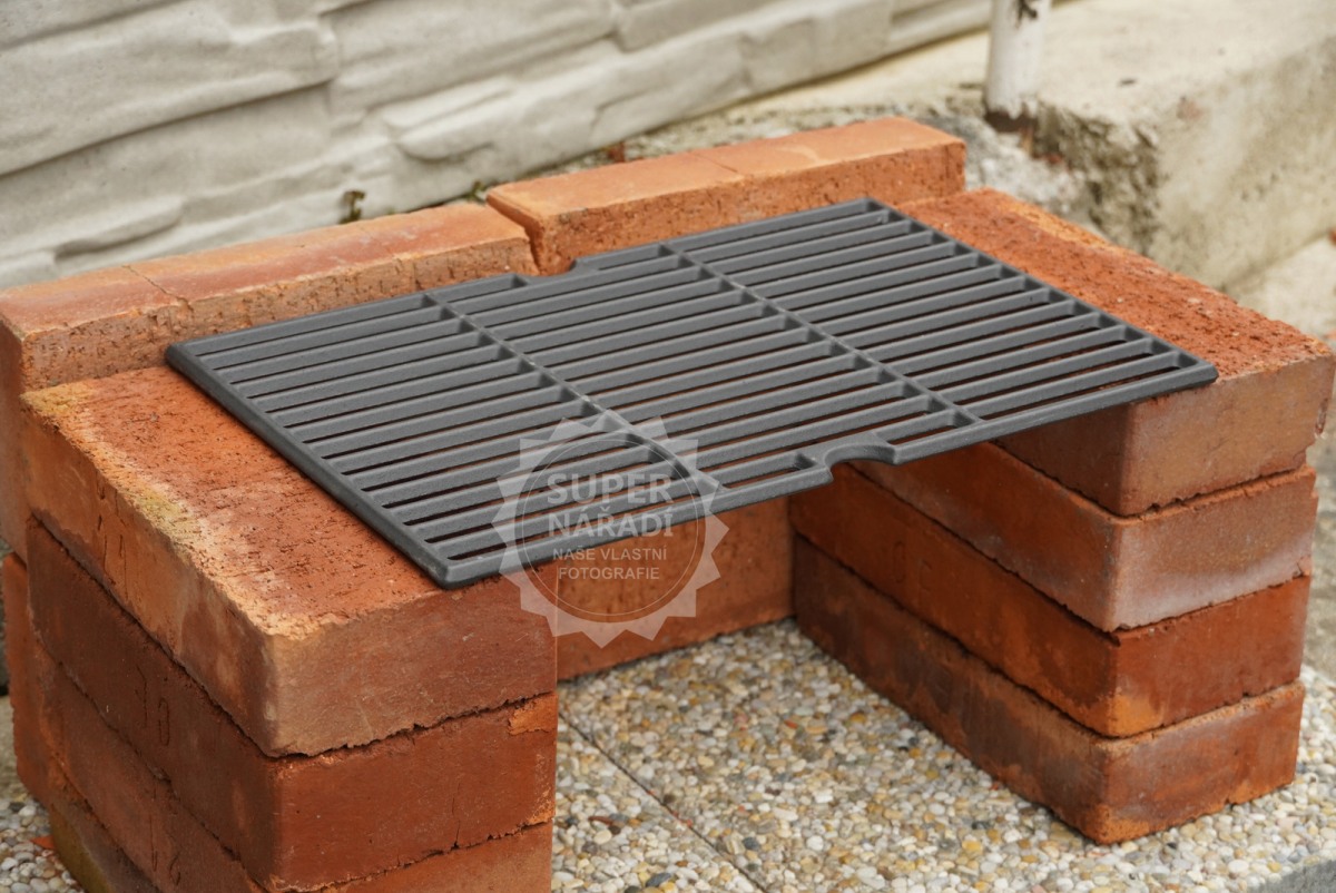 Litinový grilovací rošt 43x29cm G21 pro gril Oklahoma BBQ, 6390315