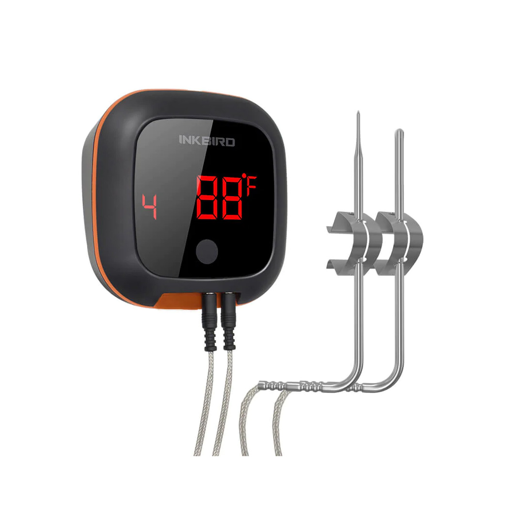 Bluetooth teploměr IBT-4XS Inkbird + 4 drátové sondy do masa, udírny - magnetický