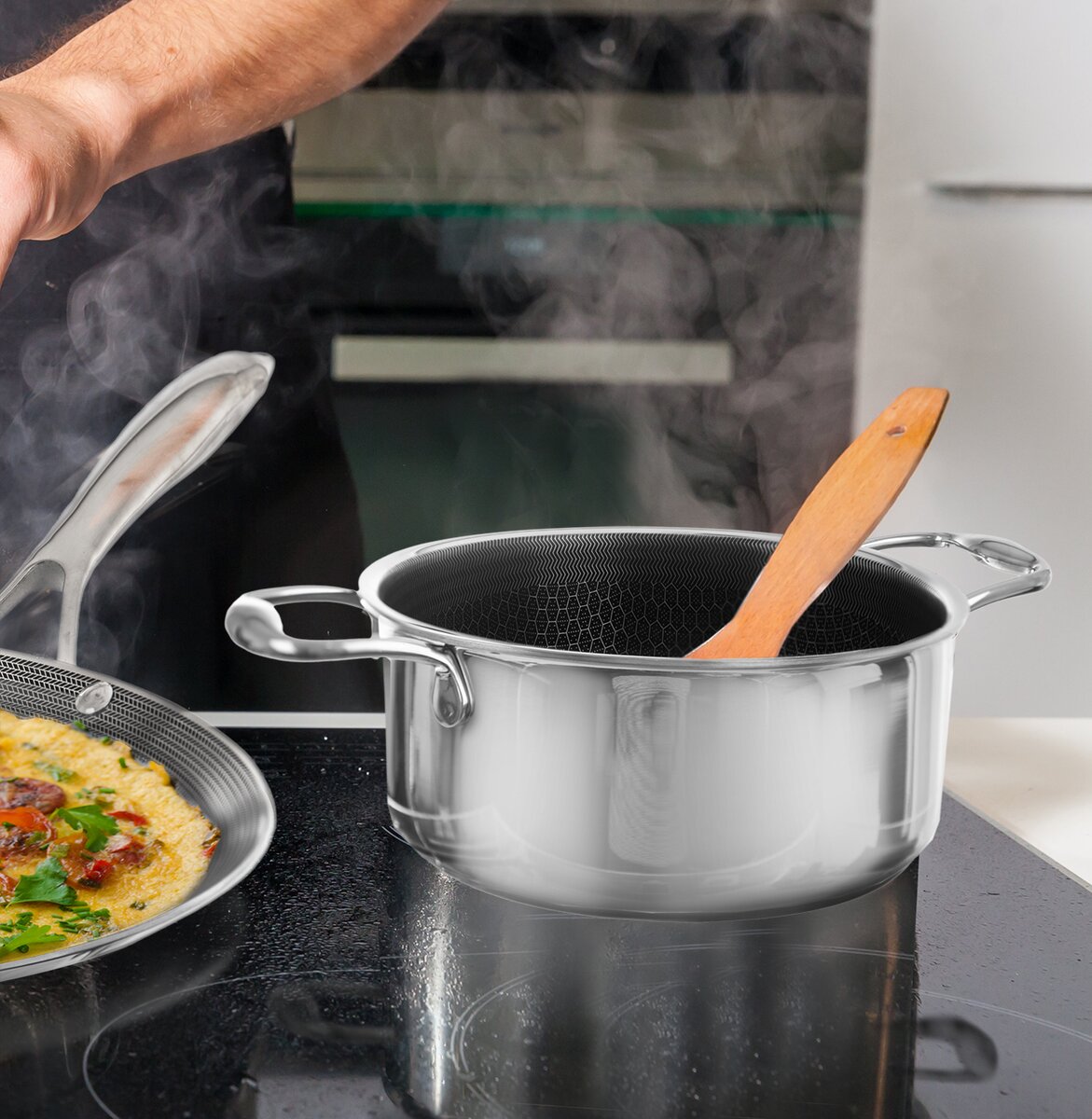 Hrnec Cookcell 4,8 l Orion 113195 nerezový, nepřilnavý 36x11cm