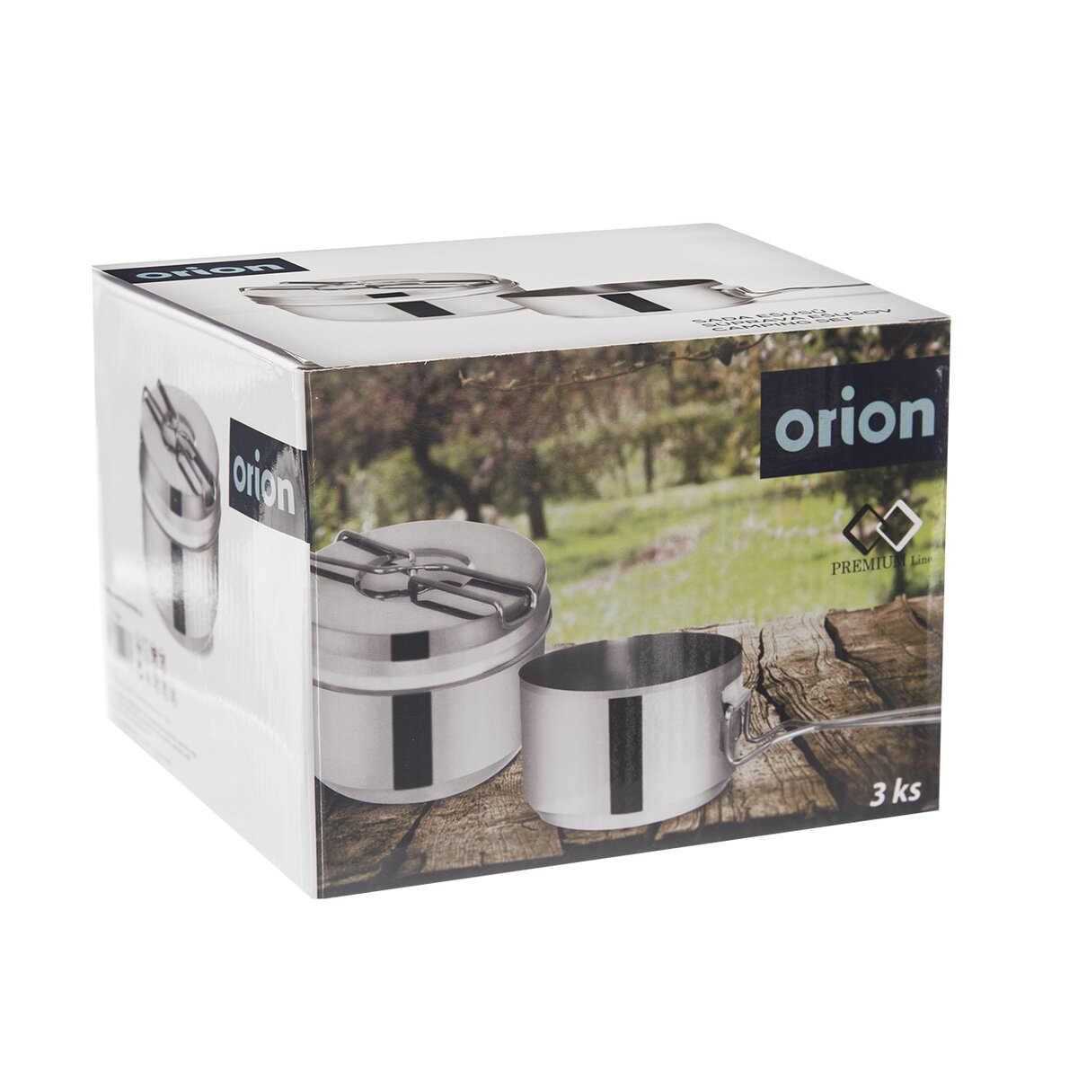 Orion Ešus 3dílný nerez, 111307 jídlonosič