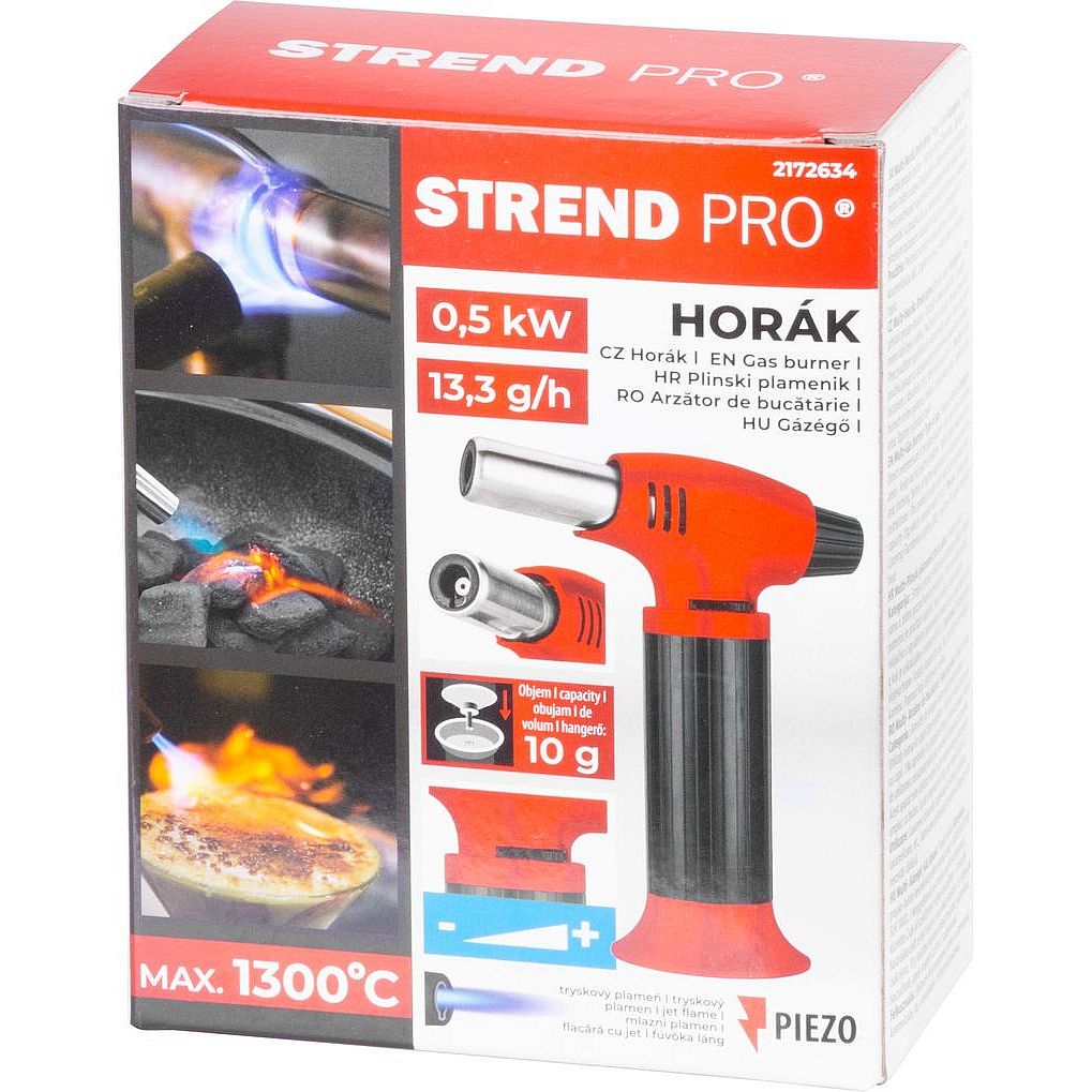 Strend Pro Hořák na flambování 400 Piezo plnitelný 0,5 kW 2172634