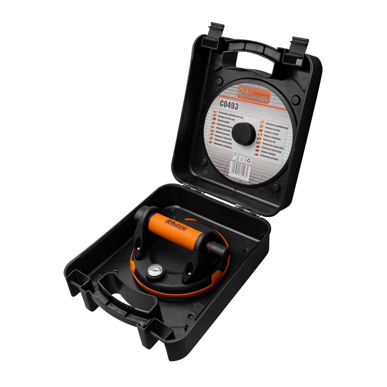 Richmann přísavka vakuová 150 mm, 80 kg s manometrem PC0493 XTLINE na sklo, dlažbu