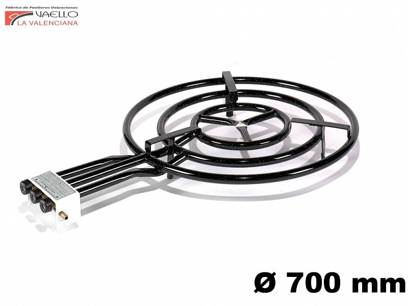 Paella SN Set PB hořák 70cm P1770, 3-kruhový + 90cm smaltovaná pánev, 4 madla