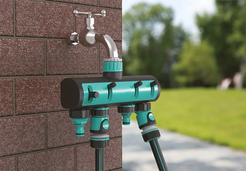 Festa AQUATIC Rozdělovač 4-cestný, 45401, 3/4" / 1" na zahradní hadici s regulací