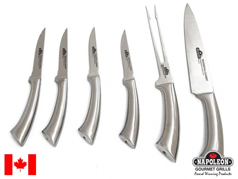Sada nožů PRO Inox 5+2, steakové, kuchařský, vidlička Napoleon 55206