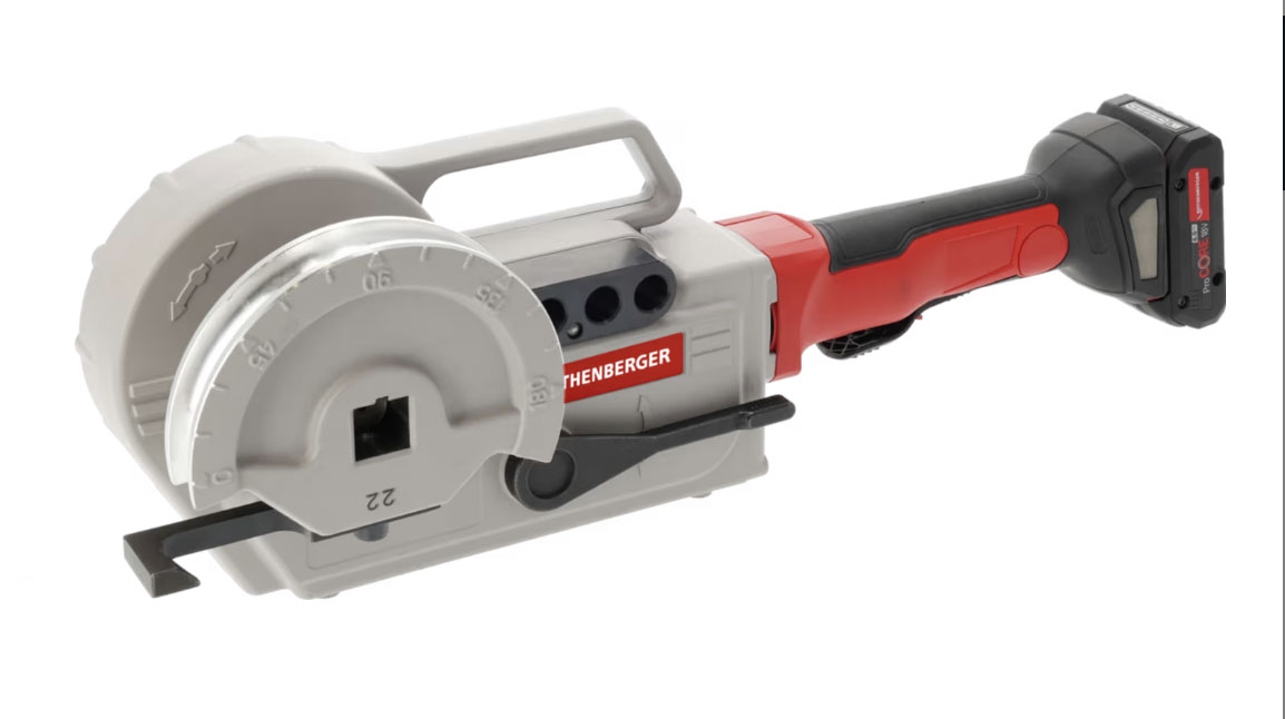 Rothenberger Robend 4000 E AMP 15-18-22-28 mm, Aku ohýbačka trubek 1000004191 + aku 4,0 Ah, nabíječka