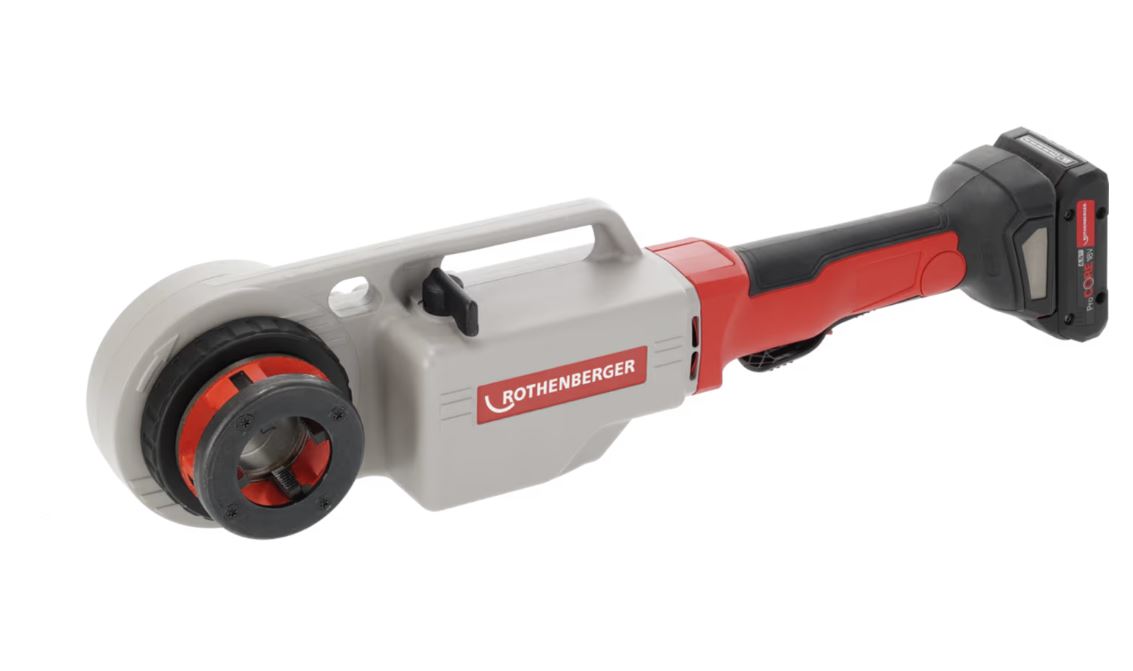 Rothenberger SUPERTRONIC 2000 E AMP set 1/2-2" Aku závitořez 1000004186 + 4 Ah, nabíječka