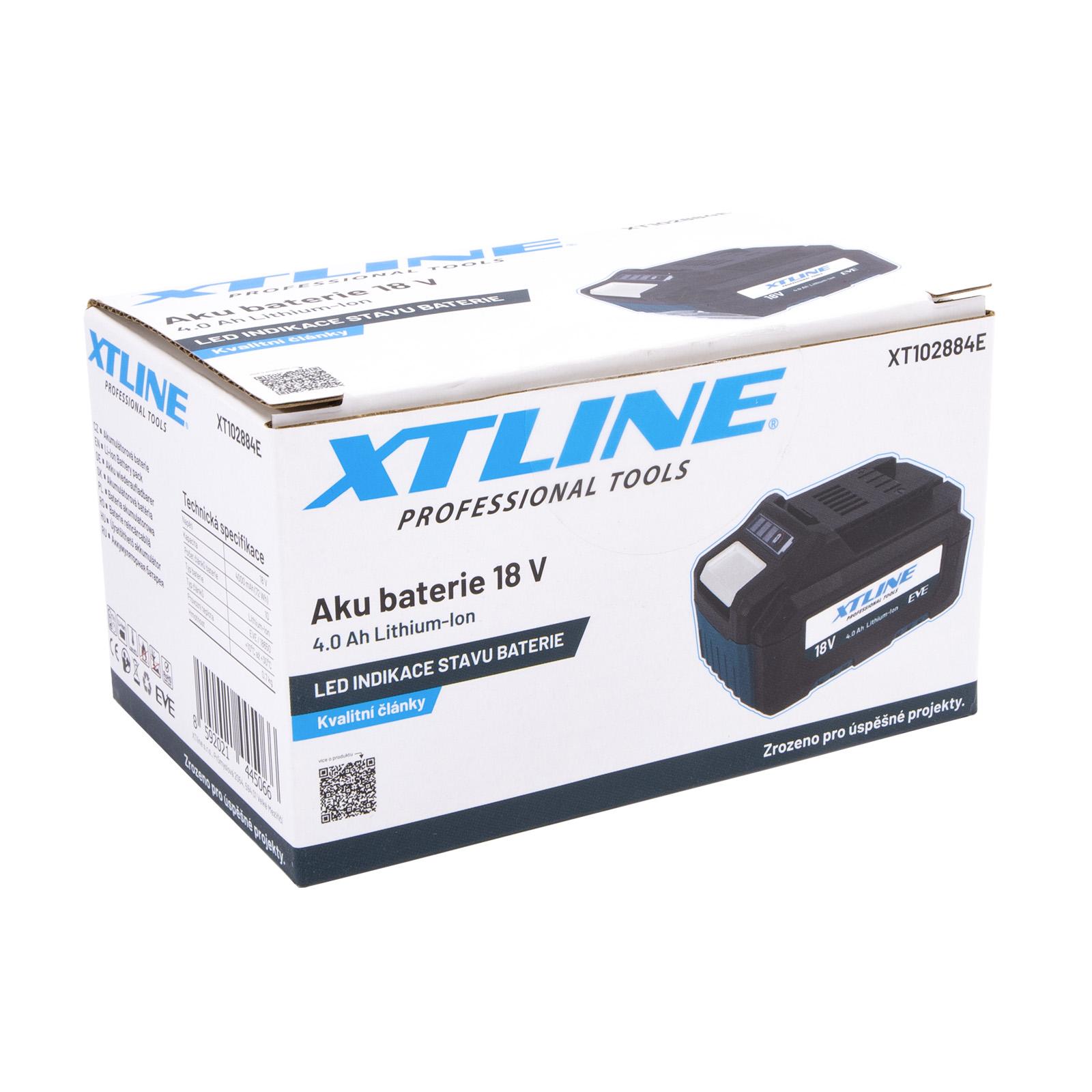 XTLINE Aku baterie Li-Ion 18 V, 4.0 Ah, EVE XT102884E