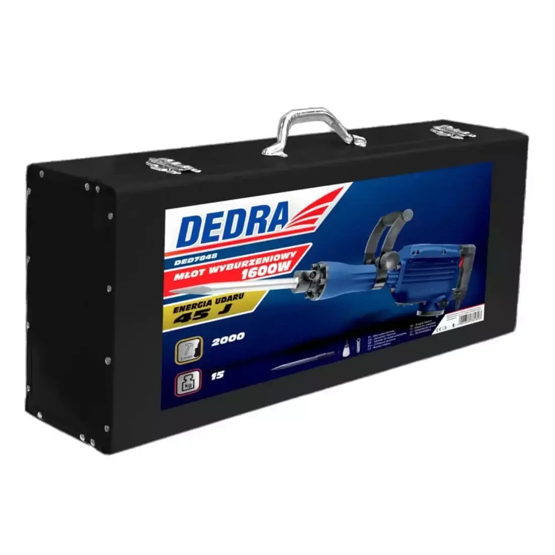 Dedra Bourací kladivo 45 J, 1600W, 15Kg DED7848, zbíječka
