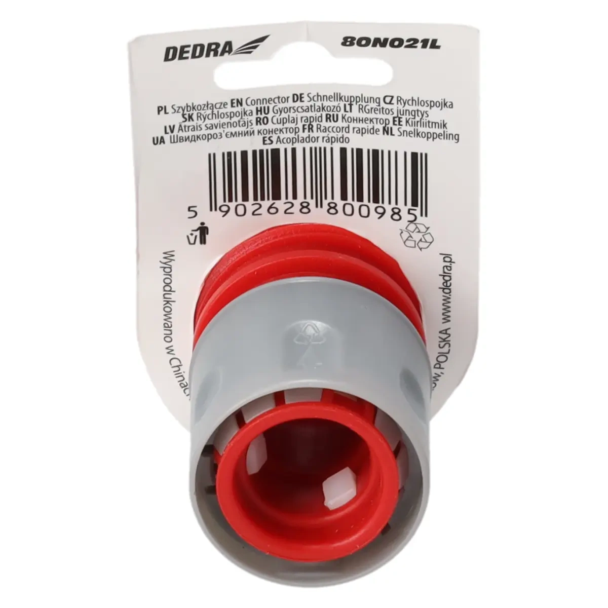 Dedra Rychlospojka 3/4" 80N021L na zahradní hadici, ABS a PP plast