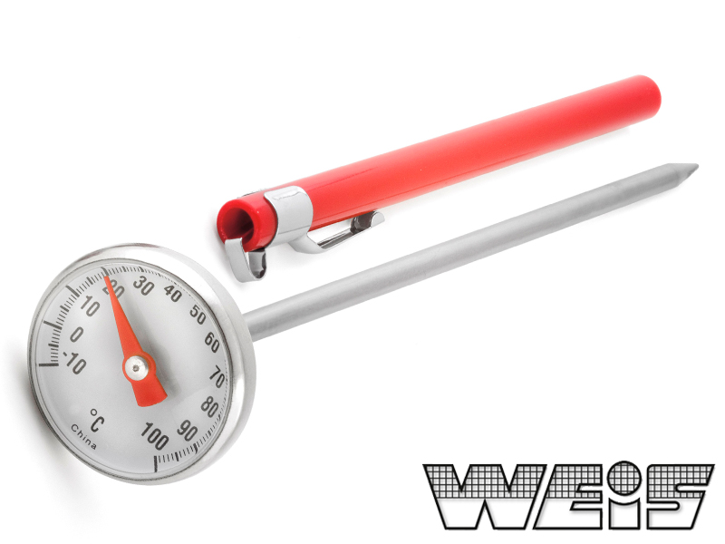 Teploměr na maso 0 - 100°C, Ø 3 cm x 13 cm Weis 15306 nerez