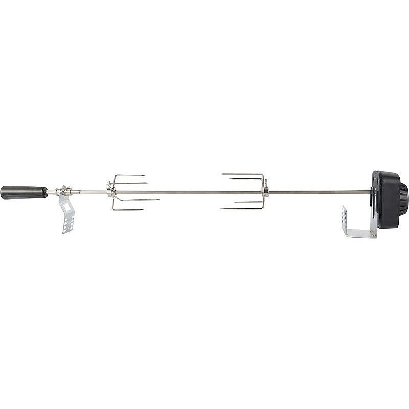 Strend Pro Elektrická grilovací jehla 64 cm s motorkem 230V, 2213023 + úchyty, čtyř-bodce, do 5 kg