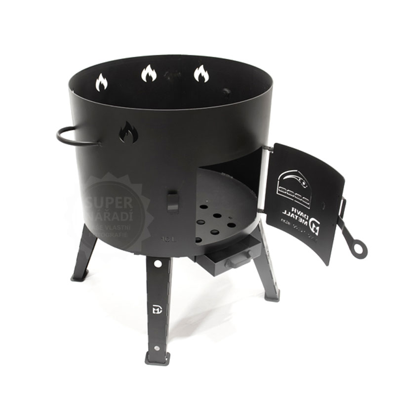 Davr Uzbecká kotlina 43 cm pro kotlíky 16 l s popelníkem, plech 2 mm