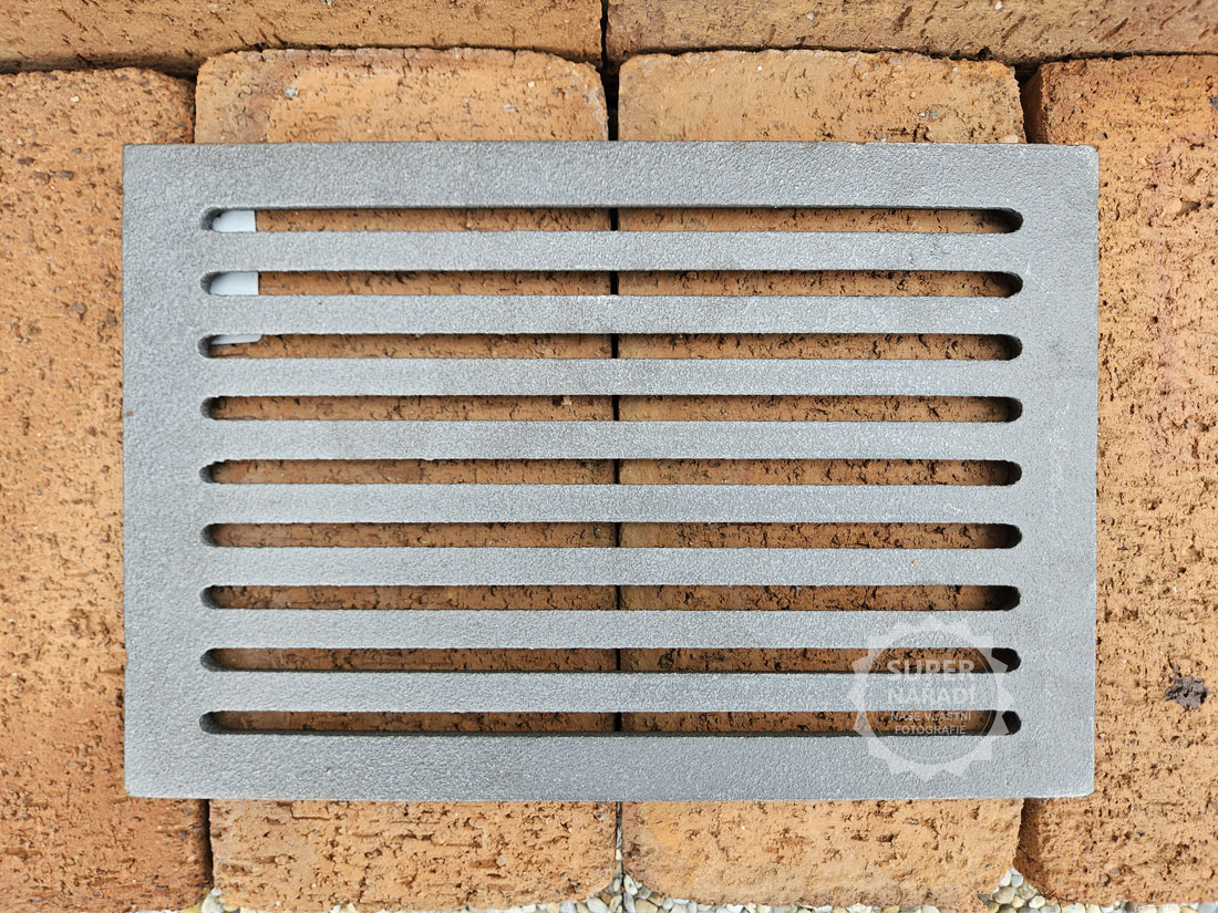 Strend Pro Litinový rošt 315x210x12mm 12x8" 221695, do topeniště kamen, krbů