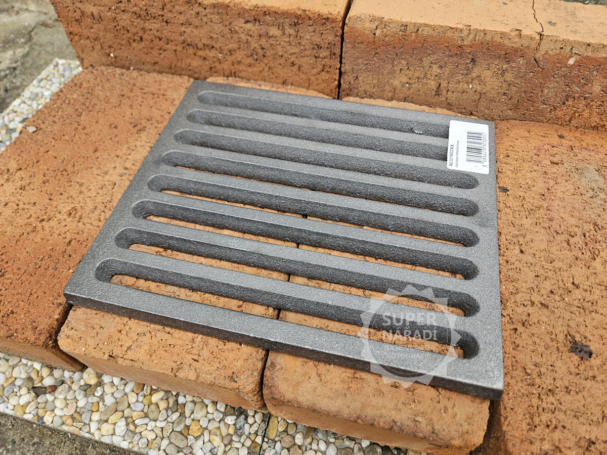 Strend Pro Litinový rošt 280x230x15 mm 11x9" 221622, do topeniště kamen, krbů