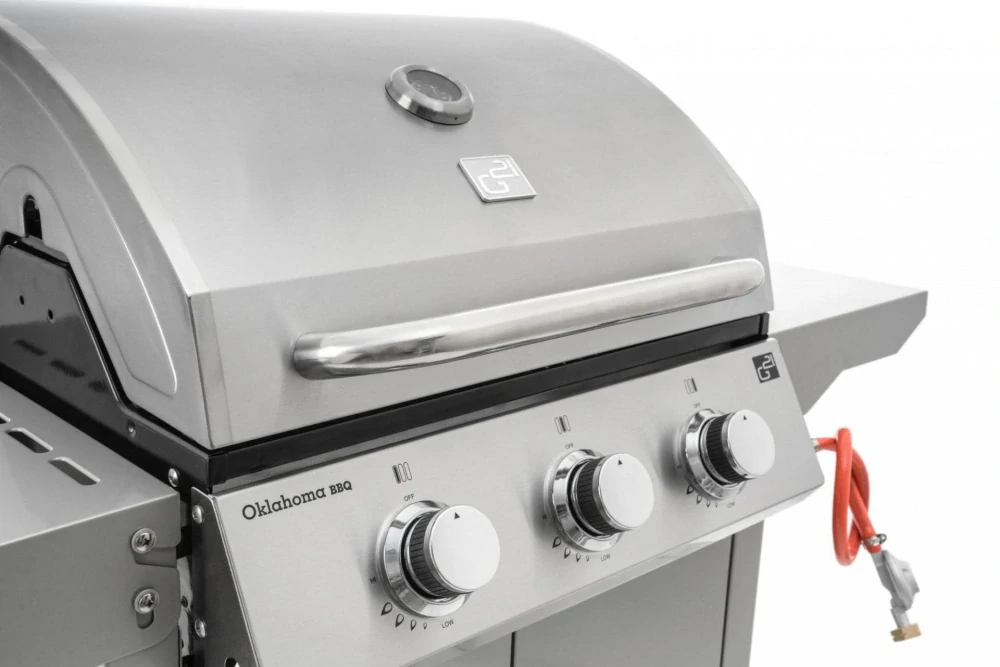 Plynový gril G21 Oklahoma BBQ Premium Line 3 hořáky, 10,5 kW nerezový, 6390310