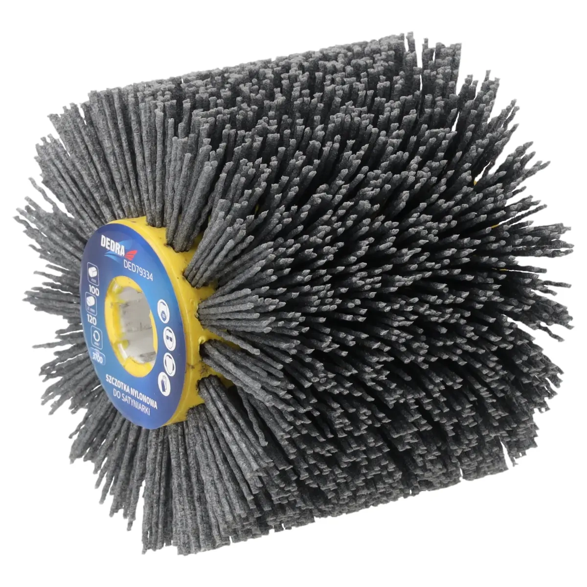 Dedra nylonový válec, kartáč 120x100mm, gr 400, DED79334G pro satinovací brusku