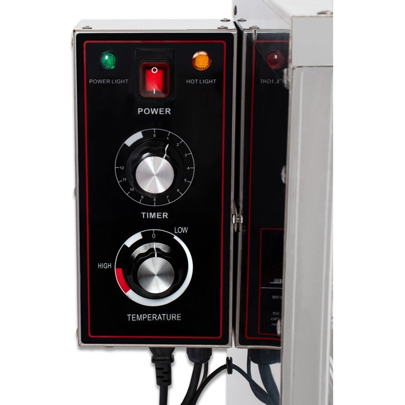 Beeketal Elektrická udírna BDSH-S03 1000W, 95l nerezová na maso, ryby, sýry + termostat, časovač