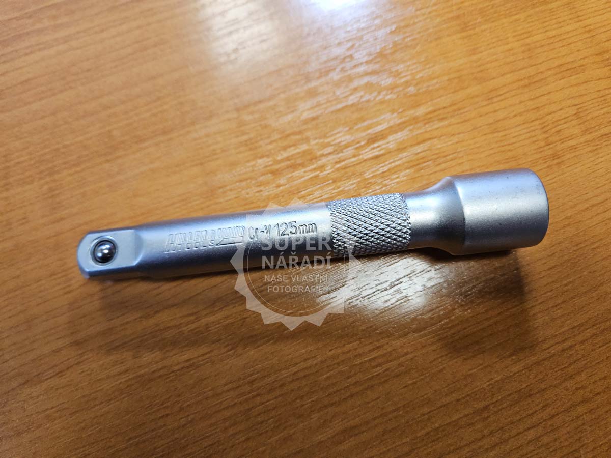 Dedra prodlužovací nástavec CrV 1/2" 125mm 17H304, Hillen&Mohr satinovaný