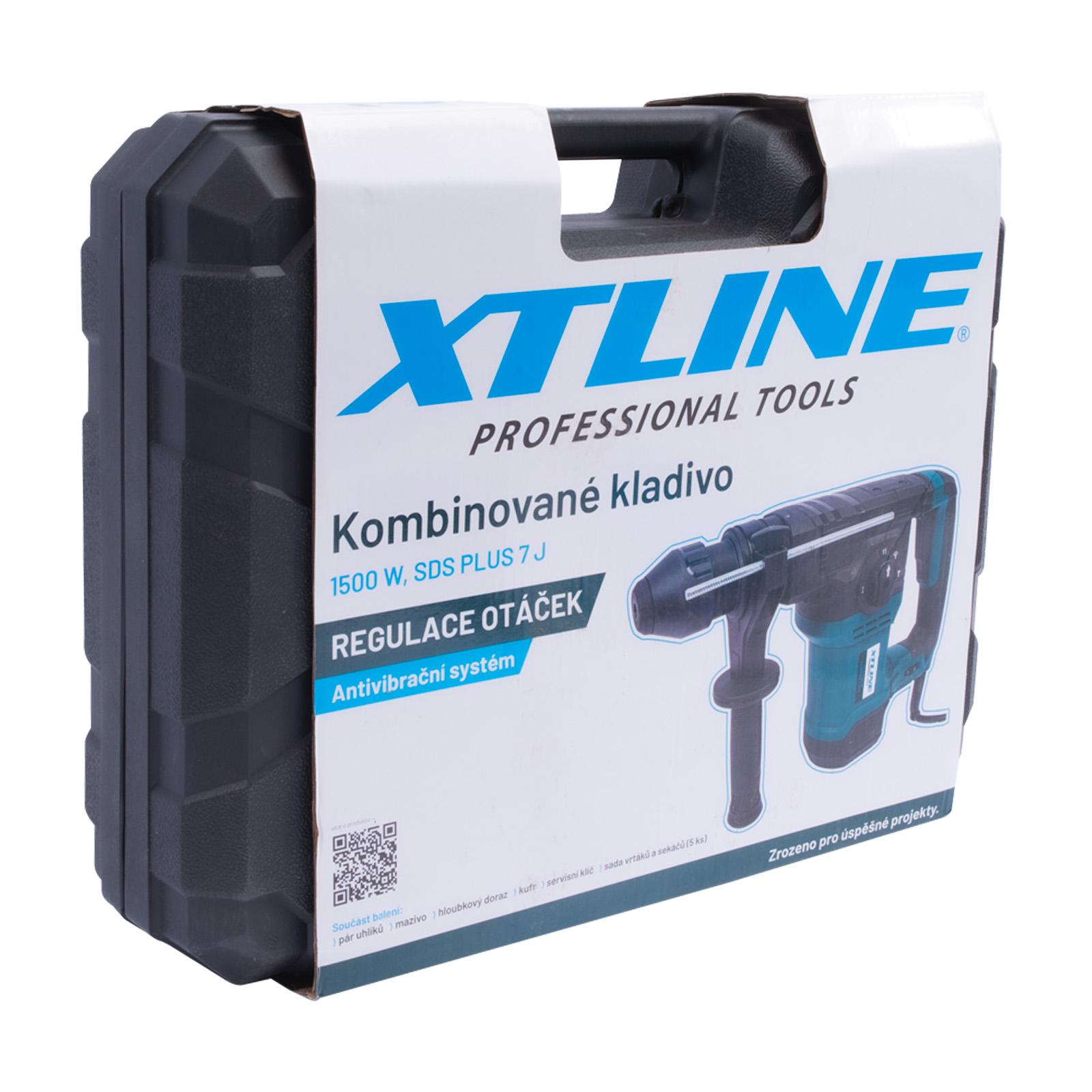XTLINE kombinované kladivo 1500W SDS PLUS 7J, XT106055, 230V